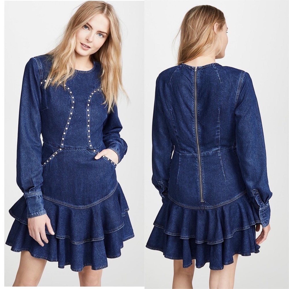 ROTATE Birger Christensen Tammy Dress Medium Blue | Womens ROTATE Day to Night